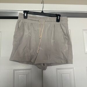 LOFT Tan Athletic Shorts Elastic Waist Lightweight